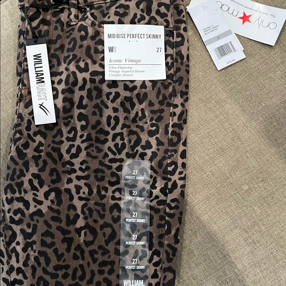 William Rast Leopard Jeans-Size 27
